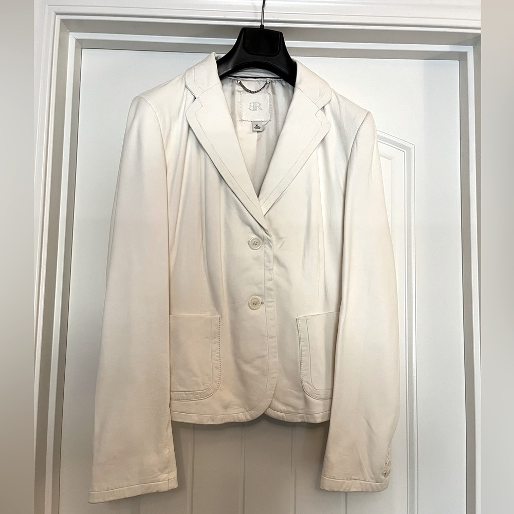 White leather jacket